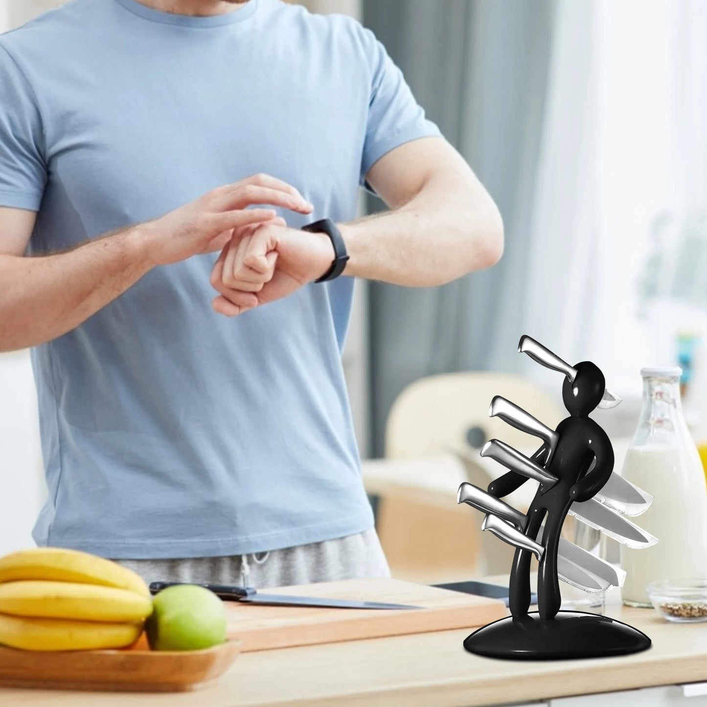 İnsan Figürlü Bıçak Standı