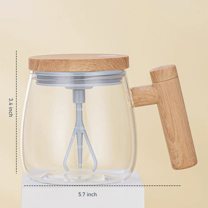 Otomatik Karıştırıcılı Cam Kupa 400ML