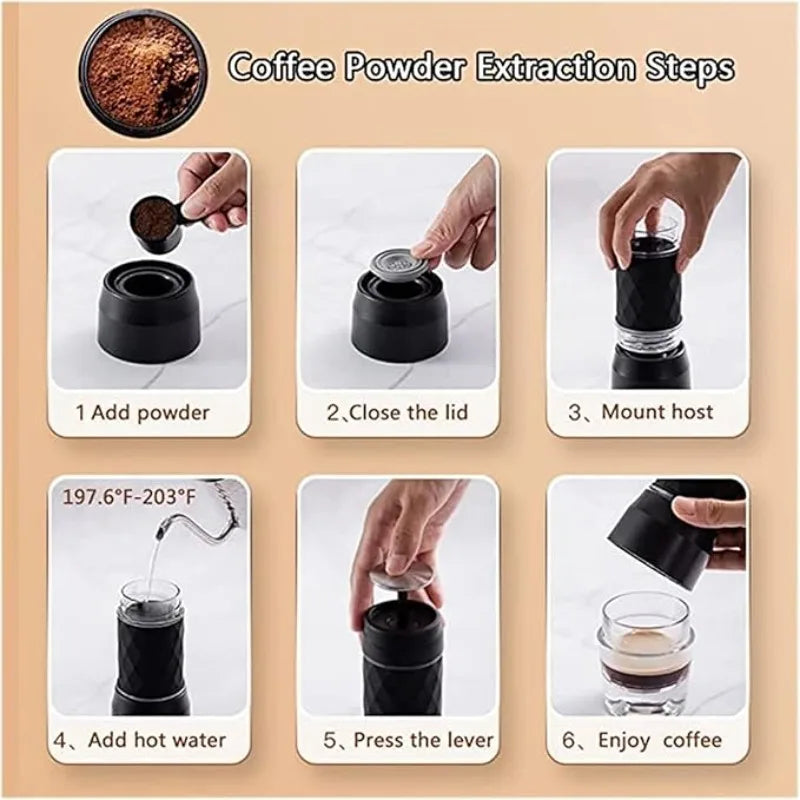 Taşınabilir Manuel Espresso Makinesi