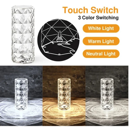 Kristal LED Masa Lambası