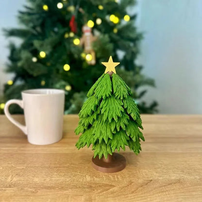 Baskılı Noel Ağacı Bardak Altlığı Seti