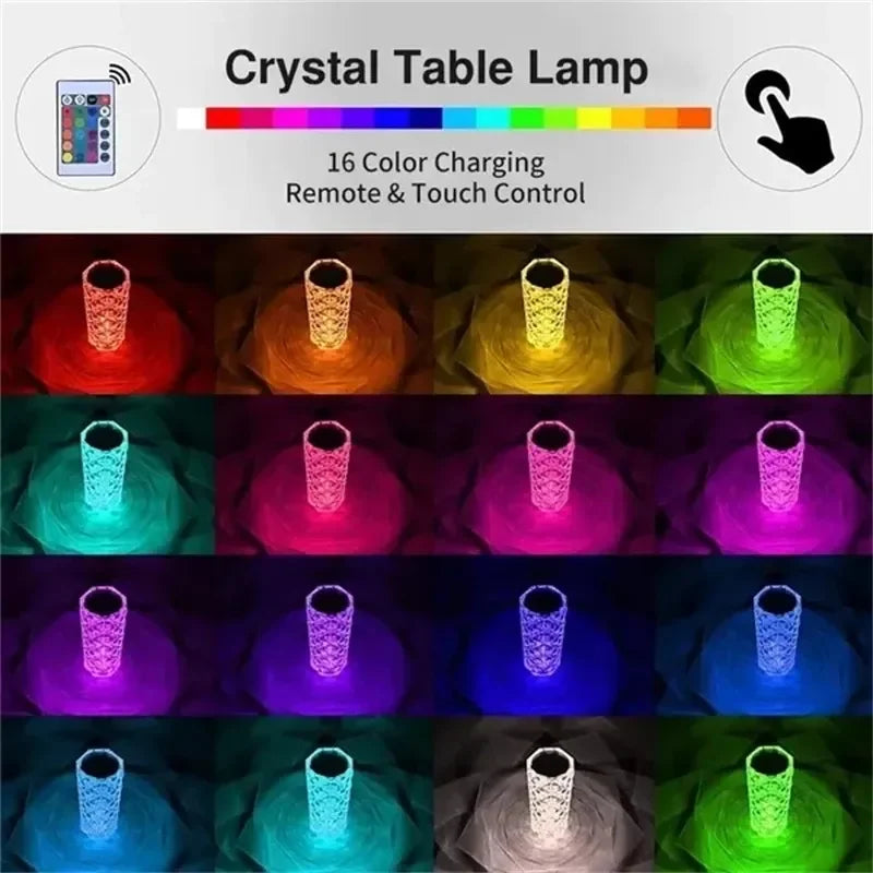 Kristal LED Masa Lambası