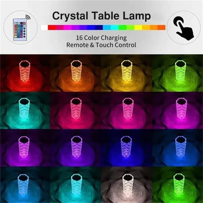 Kristal LED Masa Lambası