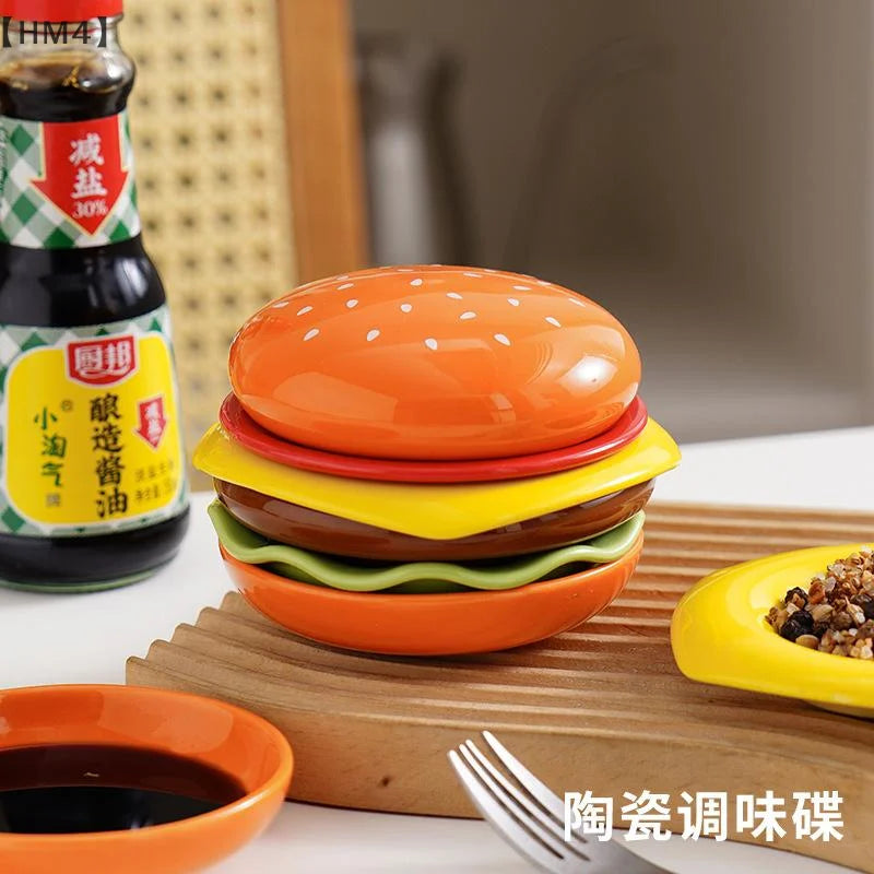 Katmanlı Hamburger Tabak Seti