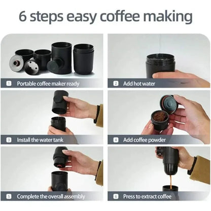 140ml Taşınabilir Mini Espresso Kahve Makinesi
