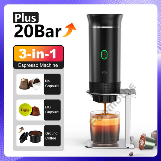 Kablosuz Taşınabilir Elektrikli Espresso Makinesi