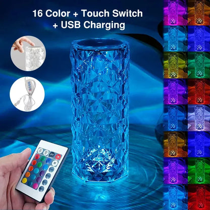 Kristal LED Masa Lambası