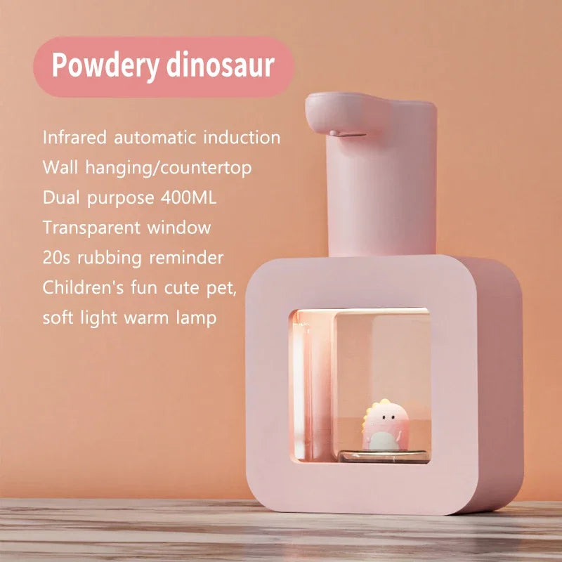 400ML Sevimli Otomatik Köpük Sabunluk, USB Şarjlı, Temassız Kullanım