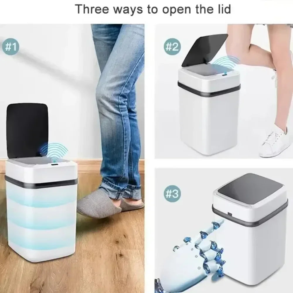 Akıllı Sensörlü Çöp Kovası 13L