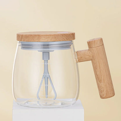 Otomatik Karıştırıcılı Cam Kupa 400ML