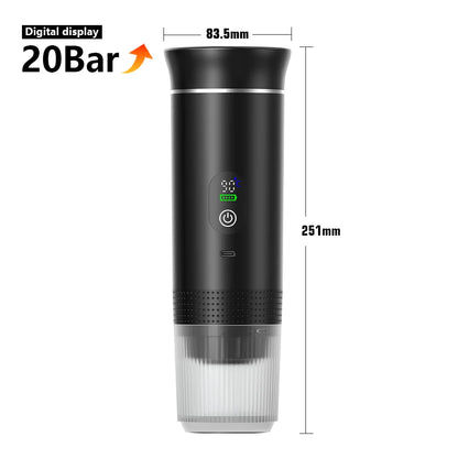 Kablosuz Taşınabilir Elektrikli Espresso Makinesi